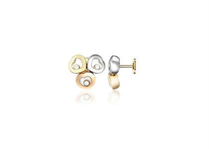 Fashion Heart Shape Trilogy Earring